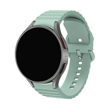 Imagem de Pulseira Borracha LTIMPORTS compatível com Galaxy Watch 7/6/6 Classic/5/5 Pro/4/4 Classic e Galaxy Watch FE (20mm) (Tiffany)