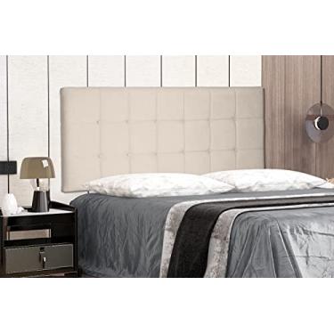 Imagem de Cabeceira Cama Casal Queen Estofada 1,60 M Painel Suspensa - Verona (Suede, Bege)