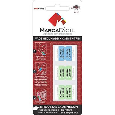 Imagem de Marca Fácil Etiquetas Vade Mecum Adm + Const + Trib MeuCurso