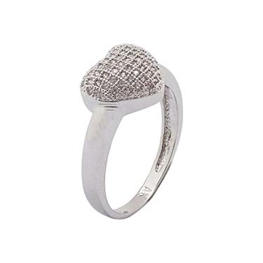 Imagem de Anel Zircônia Coração AN2697 (Prateado, 16)