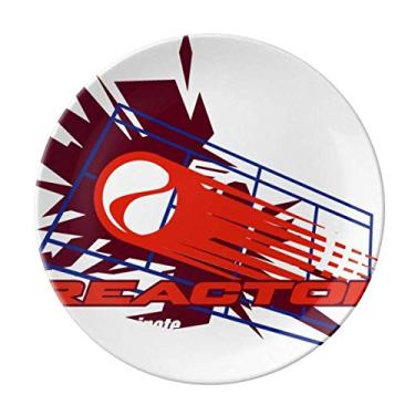 Imagem de Graffiti Street Placa de reator pronta para dominar porcelana decorativa Salver Prato de jantar