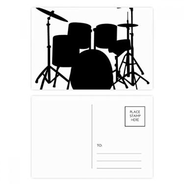 Imagem de Kit de bateria musical musical de energia, cartão postal de aniversário, cartão de agradecimento