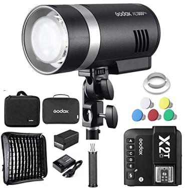 Imagem de Godox Ad300 Pro 300W Flash W/60Cm Softbox E Godox X2T-C Trigger 2,4G Recolha 320 Modela De Modelação Bilolor De 12W Power 12W Compatível Led Compatível Com Câmeras Canon Sony Fuji, Etc.