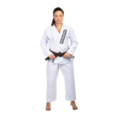 Imagem de Kimono Trançado F300 Jiu Jitsu Haganah, Branco, M2