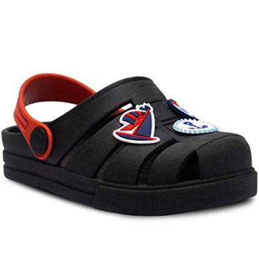 Imagem de Sandália Babuche Infantil Nº 19 ao 28 Masculino Chinelo Leve Macio 12.62 (Preto, BR, Criança de 4 a 8 anos, Numérico, 28)