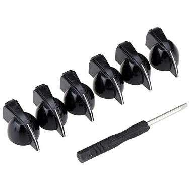 Imagem de Musiclily Pro Imperial Inch Size Knobs Chicken Head Com Parafuso Ampli Guitarra Pedal, Preto(6 Peças)