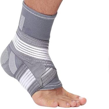 Imagem de Tornozeleira De Compressão Ortopédica Esportiva Estabilizador Para Tornozelo Futebol Unissex