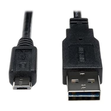 Imagem de Cabo de sincronização de carregamento reversível TRIPP LITE USB 2.0 24 AWG A para Micro B de 1 metro (UR050-001-24G)