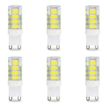 Imagem de Kit 6x Lâmpada Halopin Bipino Led g9 5w Bivolt Lustres Arandela Abajur Pendente Armário Luminária de Parede