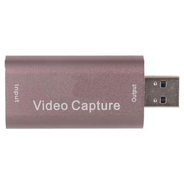 Imagem de Placa de Captura de Vídeo de Interface USB de Entrada HD 1080P 60Hz para Transmissão Ao, Educação e Jogos Com Compartilhamento de Tela, Liga de Alumínio
