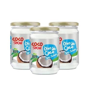 Imagem de Kit 3 Copra Coco Show Óleo De Coco Sem Sabor 500ml