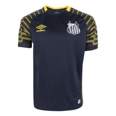 Imagem de Camisa Masculina Goleiro Santos Torcedor 2021 Preto