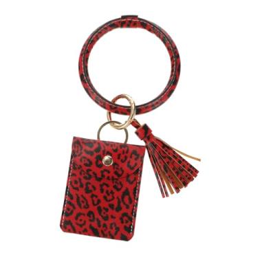 Imagem de 1 Unidade pulseira chaveiro bolsa de chaveiro porta-moedas para mulheres pulseiras de menina porta-chaves chaveiro da moda chaveiro de pulso pendão pingente titular do cartão Liga
