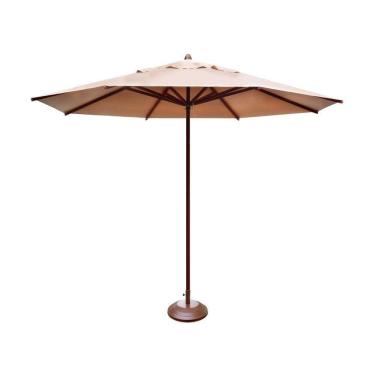 Imagem de Ombrelone Guarda Sol Piscina Casa Praia Base Marrom 240Cm