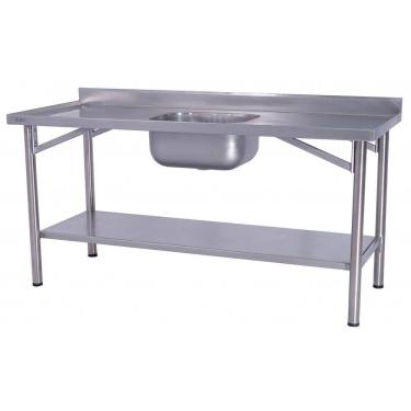 Imagem de Pia Industrial Benfati Inox 304 200x70cm Paneleiro Liso com 1 Cuba 614CL