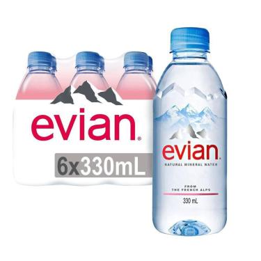 Imagem de Kit Com 6Un Água Mineral S/ Gás Francesa Evian Pet 330Ml
