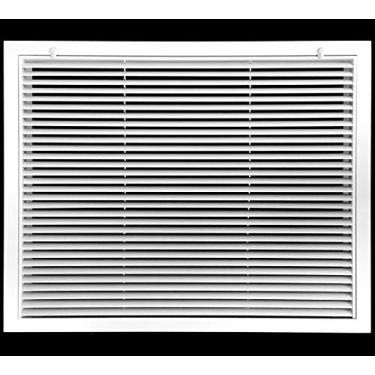 Imagem de Grade de filtro de retorno de alumínio de 35,5 x 25,4 cm - fluxo de ar fácil - grades de barra linear [dimensões externas: 15,75 W x 11,75h]