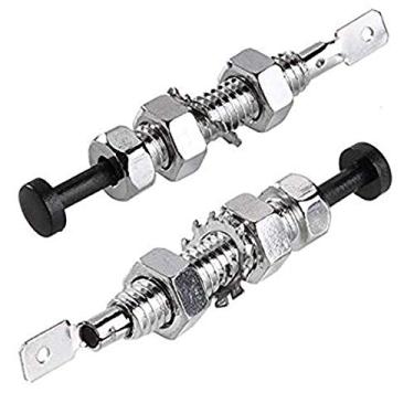 Imagem de RKURCK Interruptor de pino de porta para capô ajustável, alarme de segurança e para-choque, parafuso universal para carro, motor de porta-malas, 2 peças