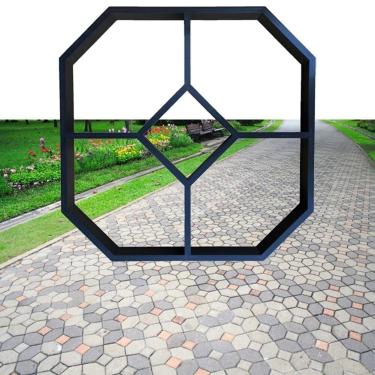 Imagem de Forma Molde para Piso Jardim Caminho de Pedras Bloquete Concreto Easy Piso