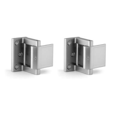 Imagem de Fechadura de reforço de porta de 2 peças Fechadura de porta de segurança doméstica Liga de zinco Alta segurança para sua fechadura de segurança doméstica, evita entrada não autorizada