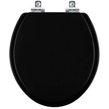 Imagem de Assento Sanitário Soft Close Parati Preto para vaso Logasa