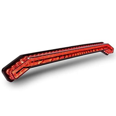 Imagem de TRUE MODS Luz traseira central de freio de LED para Polaris RZR XP 1000 Turbo Sportsman 1000 XP 2019 2020 2021 2022 UTV [Thunder Design] [Classificação DOT] [Freio F1-Blinker] - Fumado