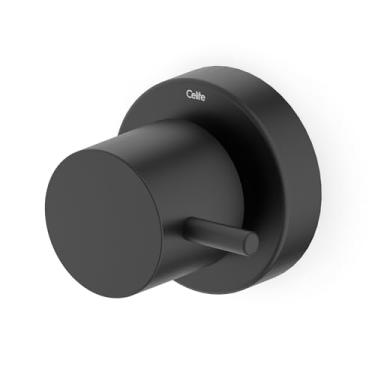Imagem de Acabamento de Registro Base Celite 1/2, 3/4 E 1 Preto Matte Basic Celite