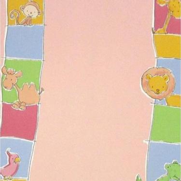 Imagem de Papel de Parede Safari Friends Infantil Colorido SF6209