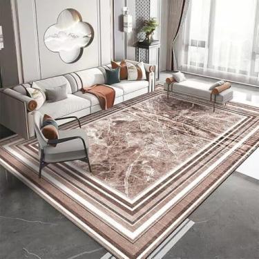 Imagem de Tapetes leves de luxo para sala de estar, moderno, corredor, sofá, tapetes laterais, decoração, casa, grande, chão, quarto, vestiário, tapete, sem fiapos, 3.120 x 200 cm, 47 x 78,7 pol.