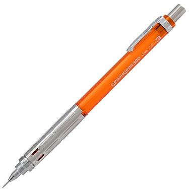 Imagem de Pentel Lapiseira Arts GraphGear 300, linha extra fina (0,3 mm), 1 pacote, barril laranja