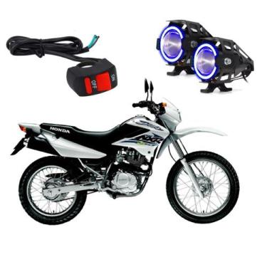 Imagem de Kit Led Farol de Milha para Moto Honda NXR 125 BROS KS 2003 2004 2005 
