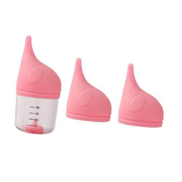 Imagem de Generic Kit de alimentação com mamadeira para gatinhos Mamadeira materno 20ml Mamadeira alimentadora para gatinhos Bicos de silicone para animais de, Rosa