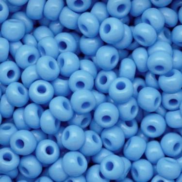 Imagem de Miçanga Miçangão 6/0=4,1mm Preciosa Jablonex 50g Cores Leitosas Guias Brajás Colares Pulseiras Umbanda e Candomblé (Azul Turquesa)