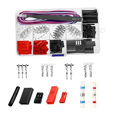 Imagem de KWBRC 50 JST Sets Servo Plug Male Female Connector Crimp Pin Cable Kit with Solder Seal Wire Connectors Compatible JST SYP Futaba for Hitec Spektrum RC Car and Model Airplanes