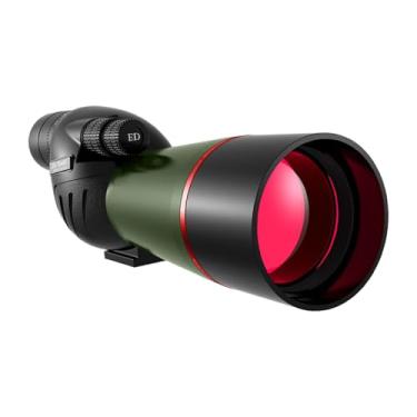 Imagem de BaotyJie 25-75x60 Luneta de Observação, Telescópio Cenário Concerto Escalada Observação de Pássaros Lente de 60mm de Diâmetro Adaptador de Telefone Monocular, Preto Verde