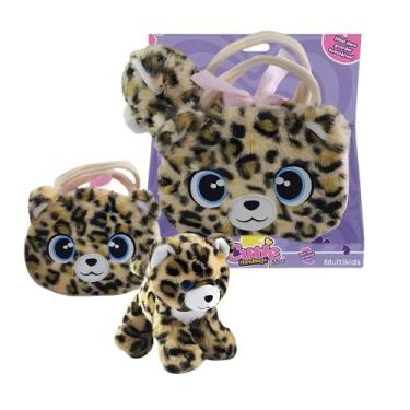 Imagem de Bolsinha de Pelúcia Leopardo Deluxe Multikids - BR2224