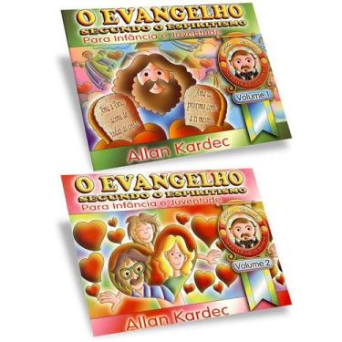 Imagem de Kit O Evangelho Segundo o Espiritismo P/ A Inf. e Juv. 1 e 2, 416 g