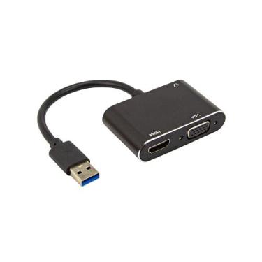 Imagem de Adaptador USB 3.0 para HDMI e VGA - CIRILO CABOS
