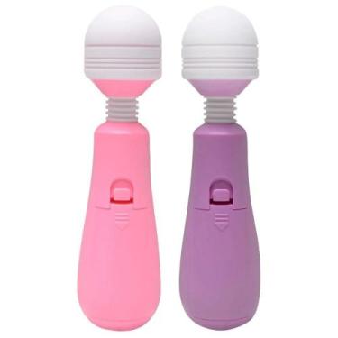 Imagem de Vibrador Varinha Mágica 2 Vibrações Flexível 15 X 3Cm Vipmix, Roxo