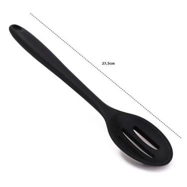 Imagem de Utensílios Cozinha Em Silicone Concha Espátula Escumadeira - Ingá, Em 