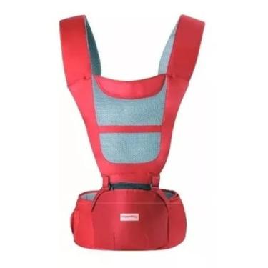Imagem de Canguru ergonomico 6 posições porta bebe vermelho forte - Importway