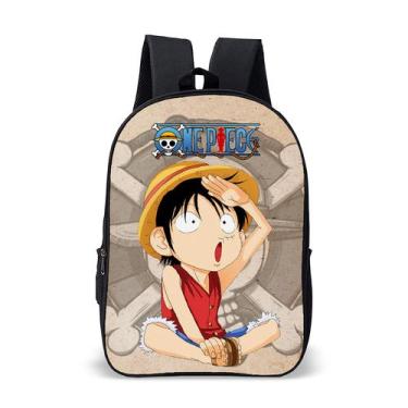 Imagem de Mochila Bolsa Escolar Infantil One Piece Volta Às Aulas - Thuco Games,