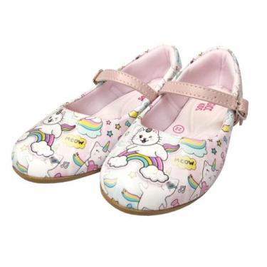 Imagem de Sapatilha Infantil Feminina Gatinho Arco-Irís, Magicc Kids, 23