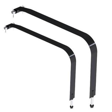 Imagem de Cinta Tanque Plástico 150l Mb Accelo 709 / 912 Aço Preto Par - Bepo