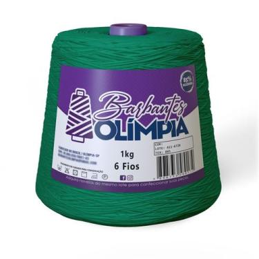 Imagem de Barbante Olímpia Fio 6 1Kg - Barbantes Olímpia, Verde Bandeira