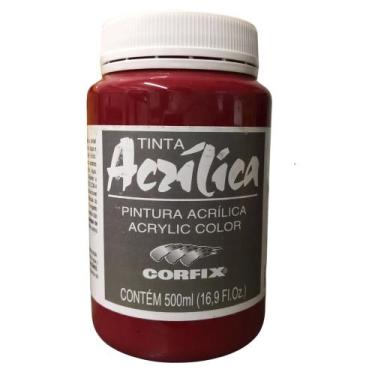 Imagem de Tinta Acrílica Corfix Para Tela 500ml G2 Escolha a Cor , ALIZARIN CRIM