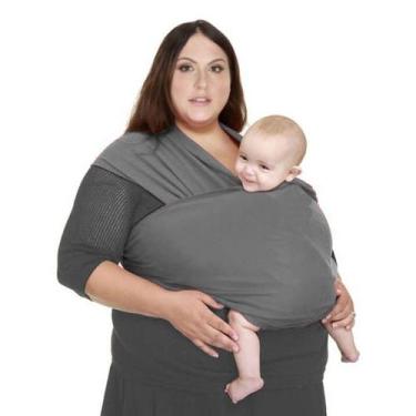 Imagem de Baby Sling PLUS SIZE Mamãe Canguru Malha 100% Algodão - Dryka Enxovais