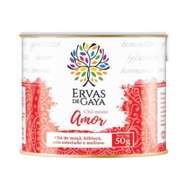 Imagem de Chá misto lata Amor 50G - ERVAS DE GAYA