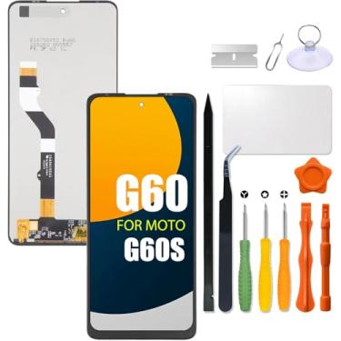 Imagem de Substituição para Motorola Moto G60 | G60S | Tela LCD G40 Fusion para Moto PANB0001IN XT2133-1 XT2133-2 PANV0001IN Tela Touch Digitalizador Assembléia LCD com kit de reparo