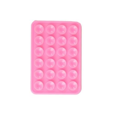 Imagem de ADMIRING Suporte de capa de telefone adesivo, adequado para iPhone e Android, acessórios de telefone de silicone, brinquedo fidget com mãos livres, suporte de chuveiro e vídeo TikTok e selfie (rosa)